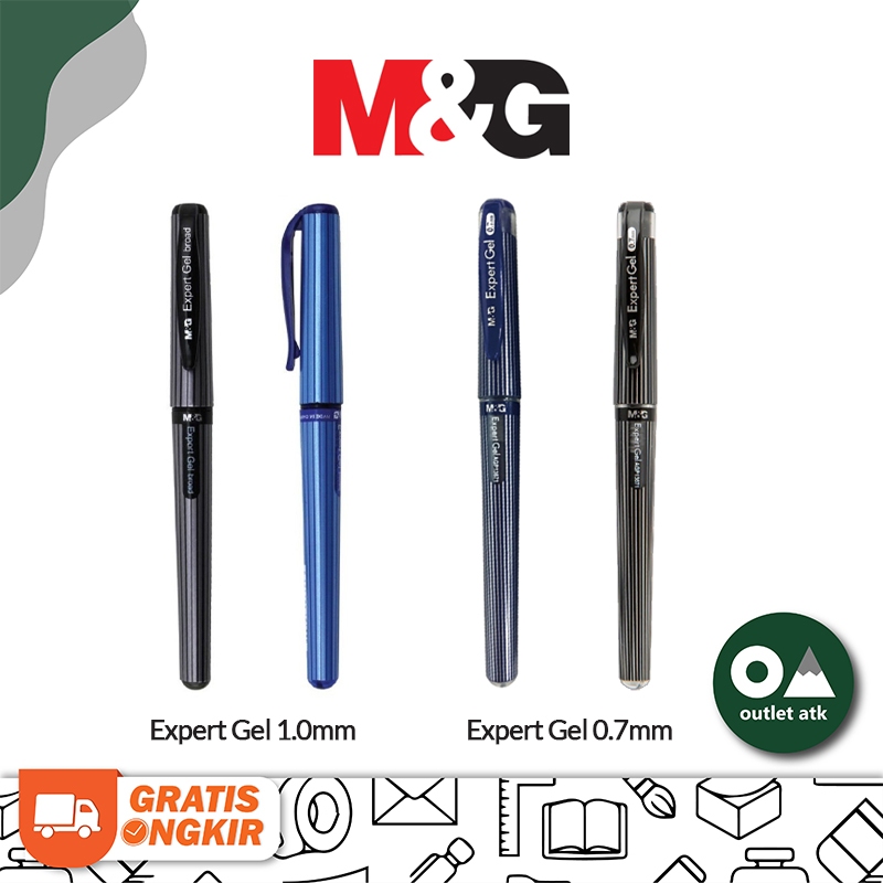 

Pulpen Tanda Tangan Gel Pen M&G Expert Gel Broad 0.7mm / 1.0mm
