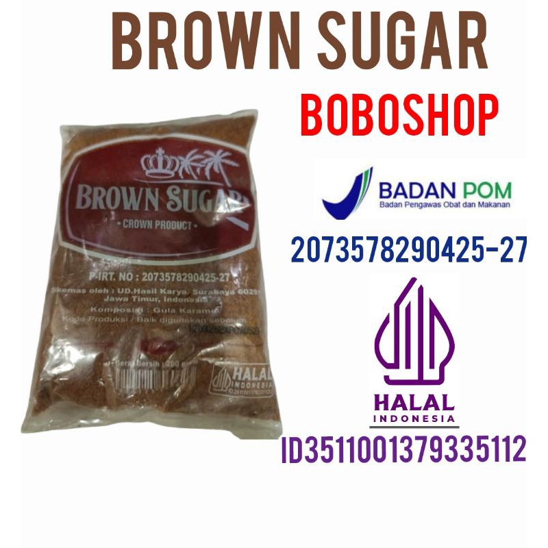 

BROWN SUGAR KEMASAN 200 GRAM