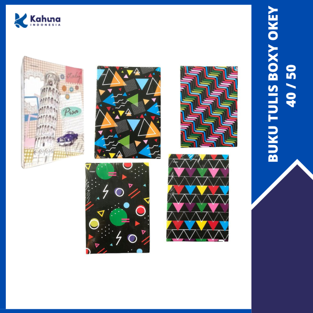 

BUKU TULIS BOXY OKEY ISI 40 / 50 LEMBAR MURAH 1 PACK