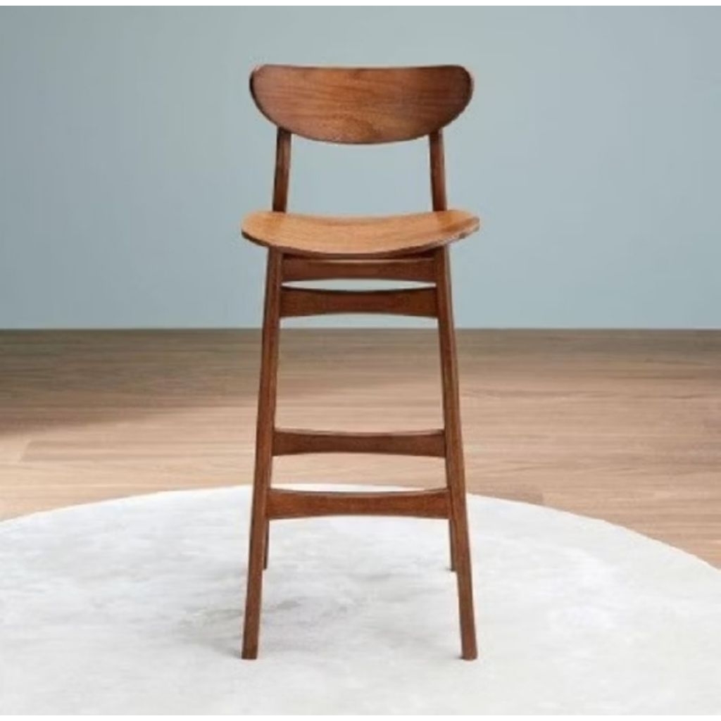 Kursi Bar Minimalis Kayu Jati Kursi Bar Elegan Kayu Jati Kursi Bar Kayu Jati