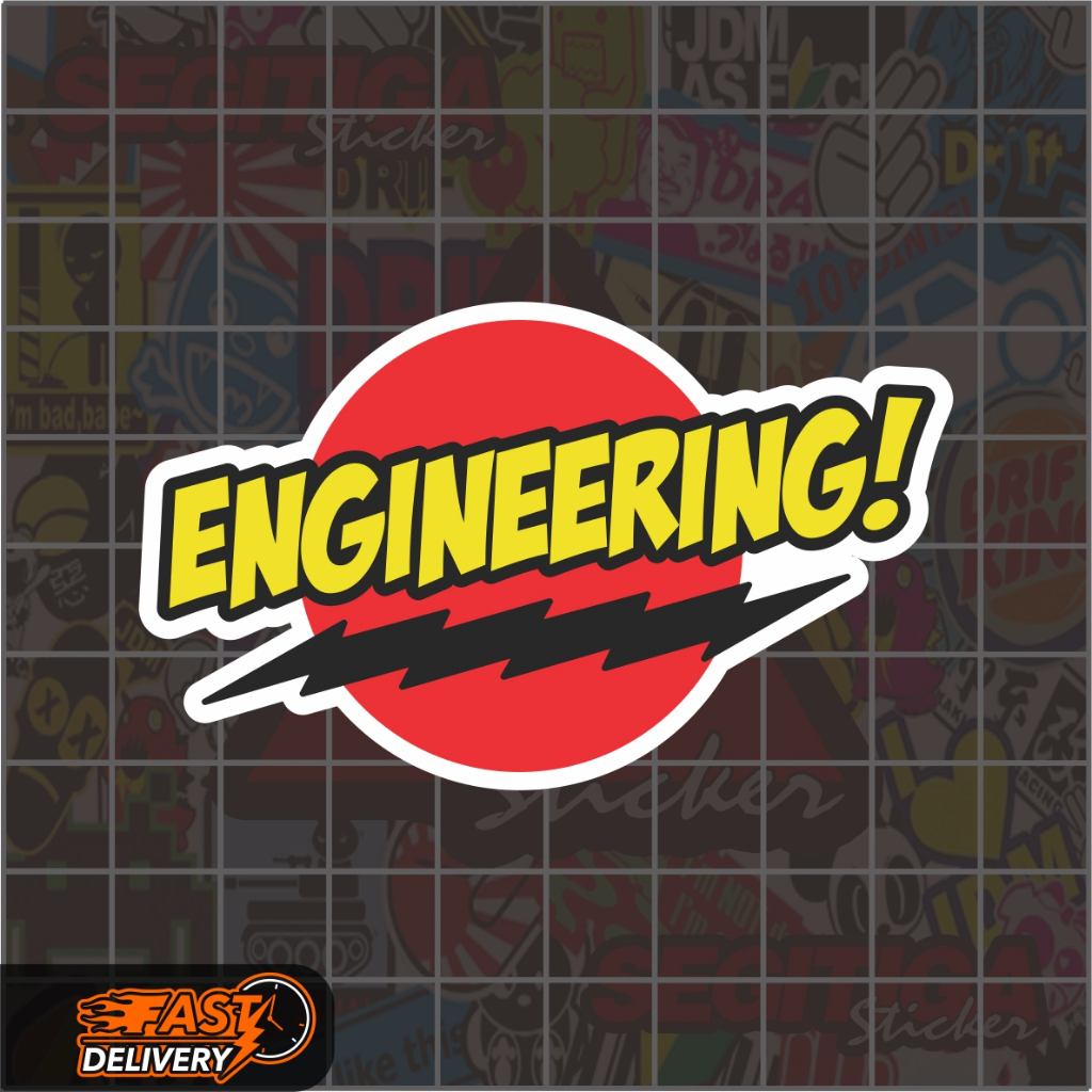 

Sticker Engineering Ukuran 7.5 x 4.5 Cm