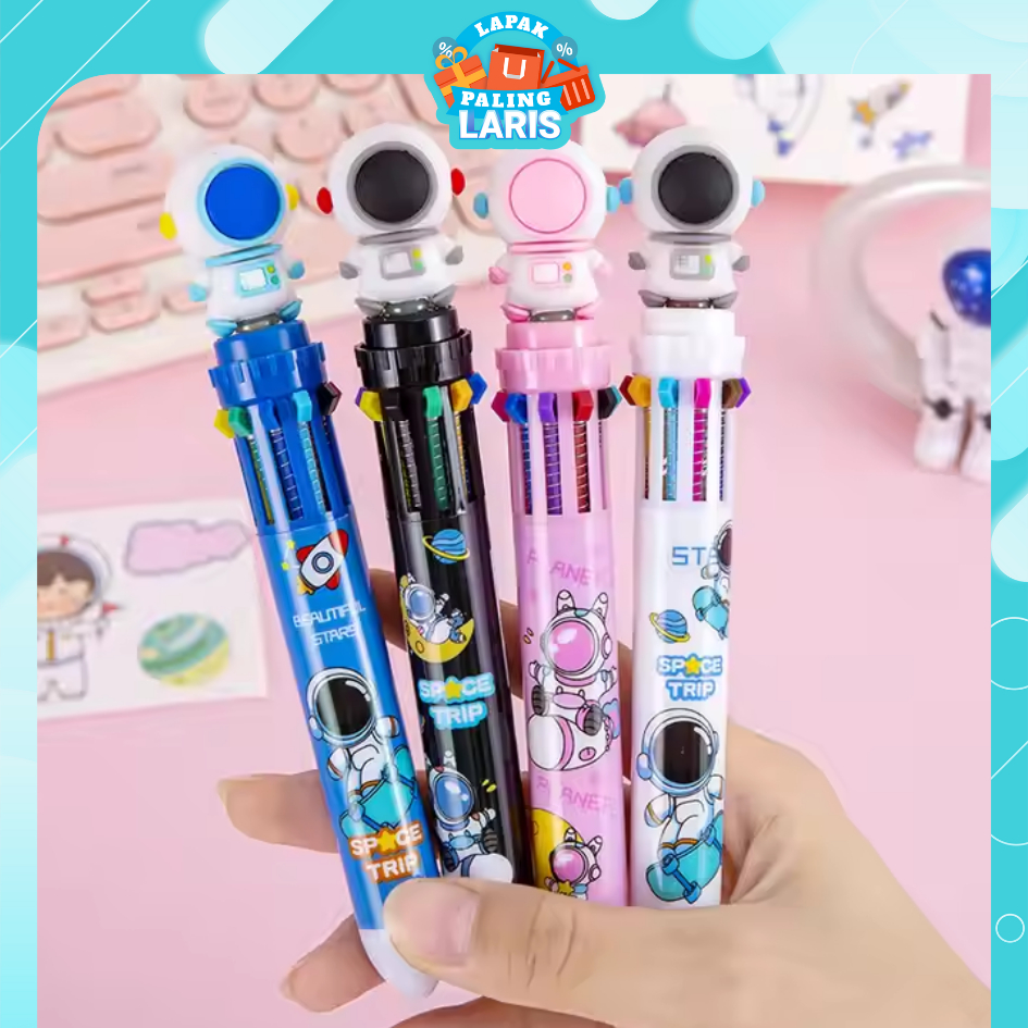 

LPL Pulpen Mekanik 10 Warna Pena Mekanik Motif Boneka Astronot 3d Bolpen Gel Tinta 10 Warna Karakter Lucu Dengan Pilihan Warna Beragam Alat Tulis Sekolah Anak Super Imut