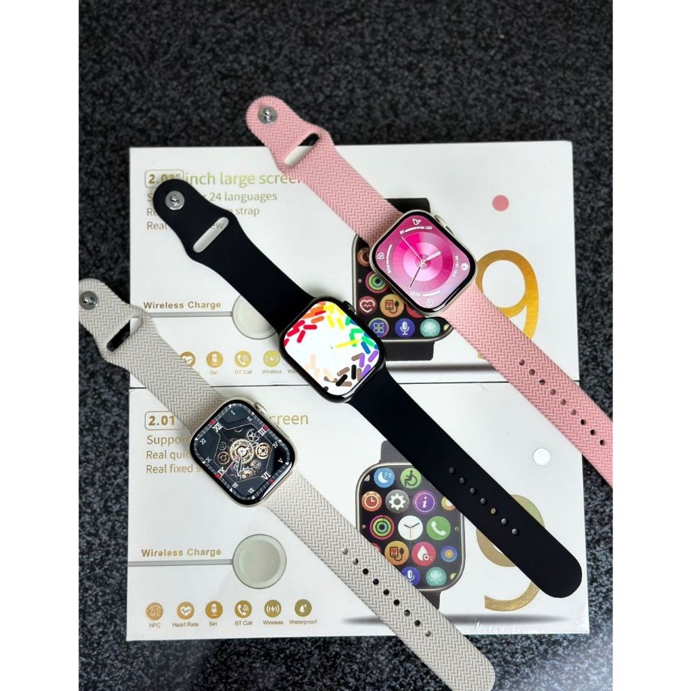 KODE I79F SMARTWATCH SERIES 9 TERBARU ANDROID IOS AMOLED FULLSCREEN 2 INCHI 45MM