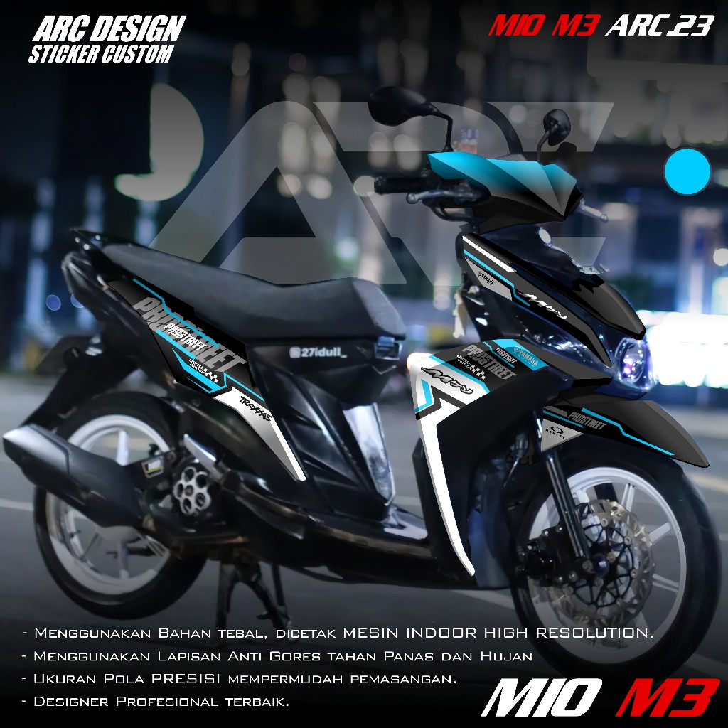 (PROMO COD) TERBARU Decal Sticker Yamaha Mio M3 125 Full body - Stiker Skotlet Variasi Modifikasi MI