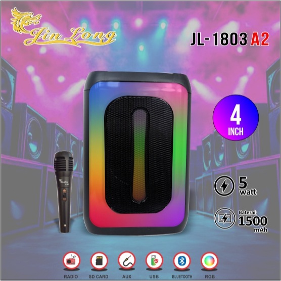 SPEAKER NIRKABEL SUPER BASS JINLONG JL 1803 A2