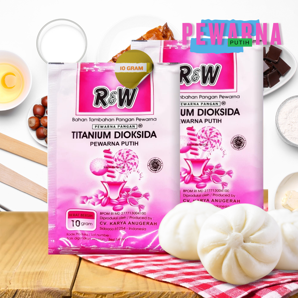 

Pewarna Putih Pemutih Makanan Rajawali R&W rw 10 g