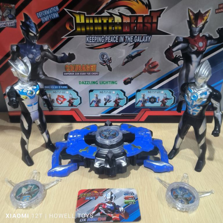 KODE D34C mainan robot ultraman orb aksesoris senjata droiyans mainan ultraman orb geed zero hero