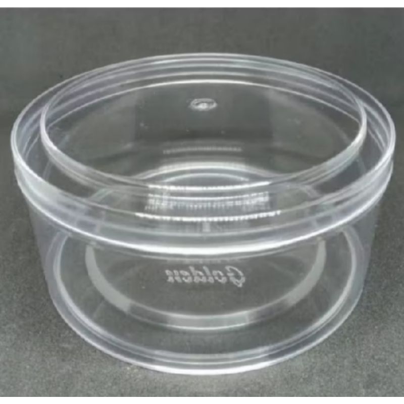 Toples Plastik Bulat Untuk Kacang,Kue kering merk Golden 14 x 6,5 cm kualitas bagus,bahan tebal,Harg