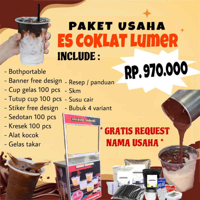 

PAKET USAHA ES NYOKLAT