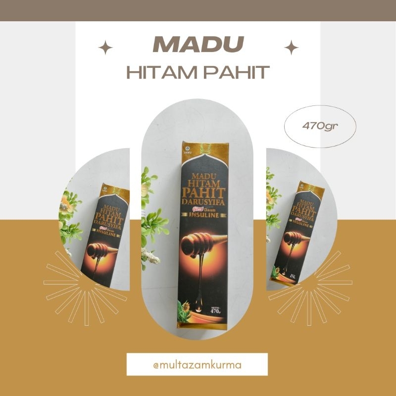 

MADU HITAM PAHIT/ MADU HITAM/ MADU PAHIT DARUSYIFA + DAUN INSULIN