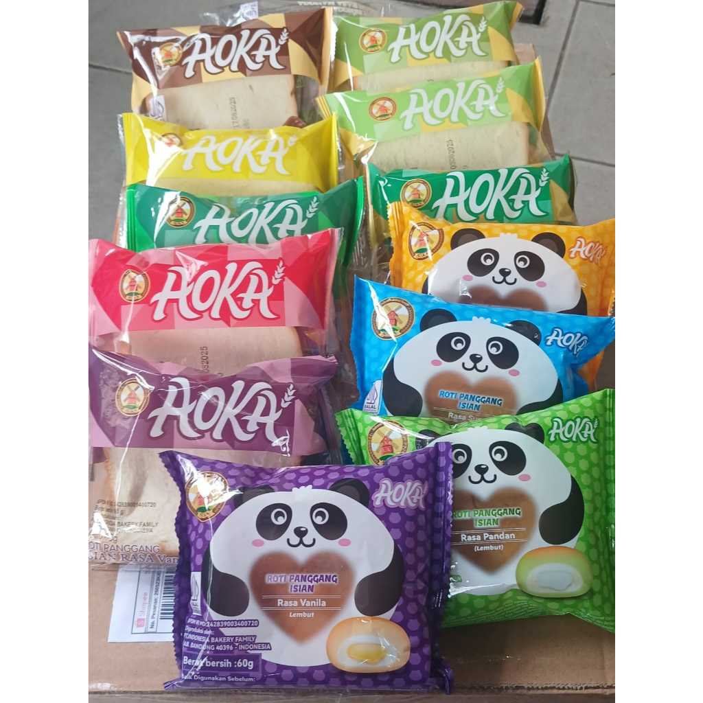

RB Roti Aoka Panggang 1Dus isi 60 Pcs Bisa MIX