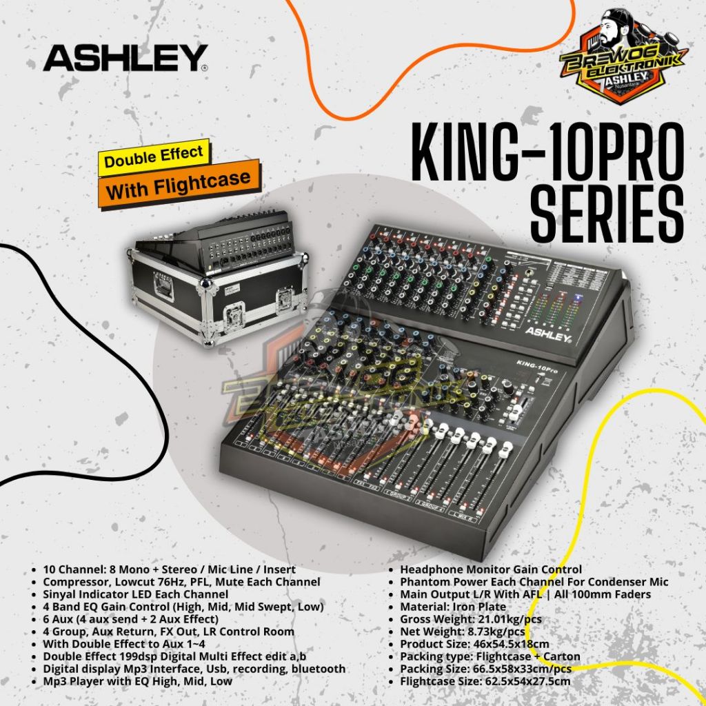 MIXER KING 10 PRO PLUS HARDCASE ASHLEY