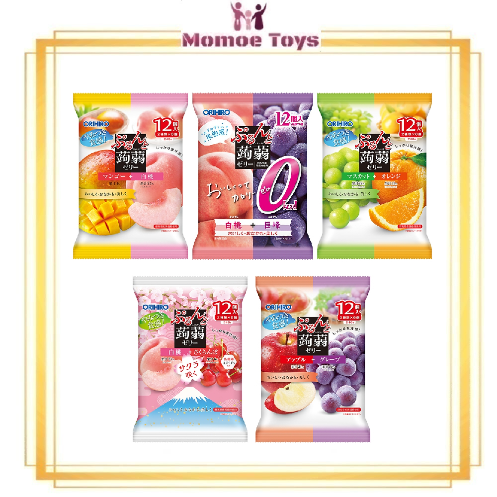 

Orihiro Konyaku Jelly Pouch Big Size 12pcs - Camilan Jelly Instant Siap Makan Original Jepang