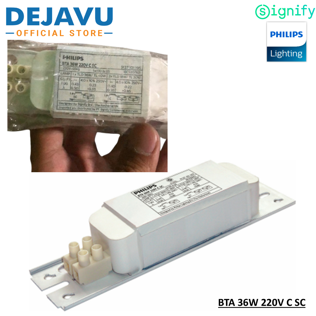 Ballast BTA 36W 220V C SC untuk lampu TL-D fluorescent