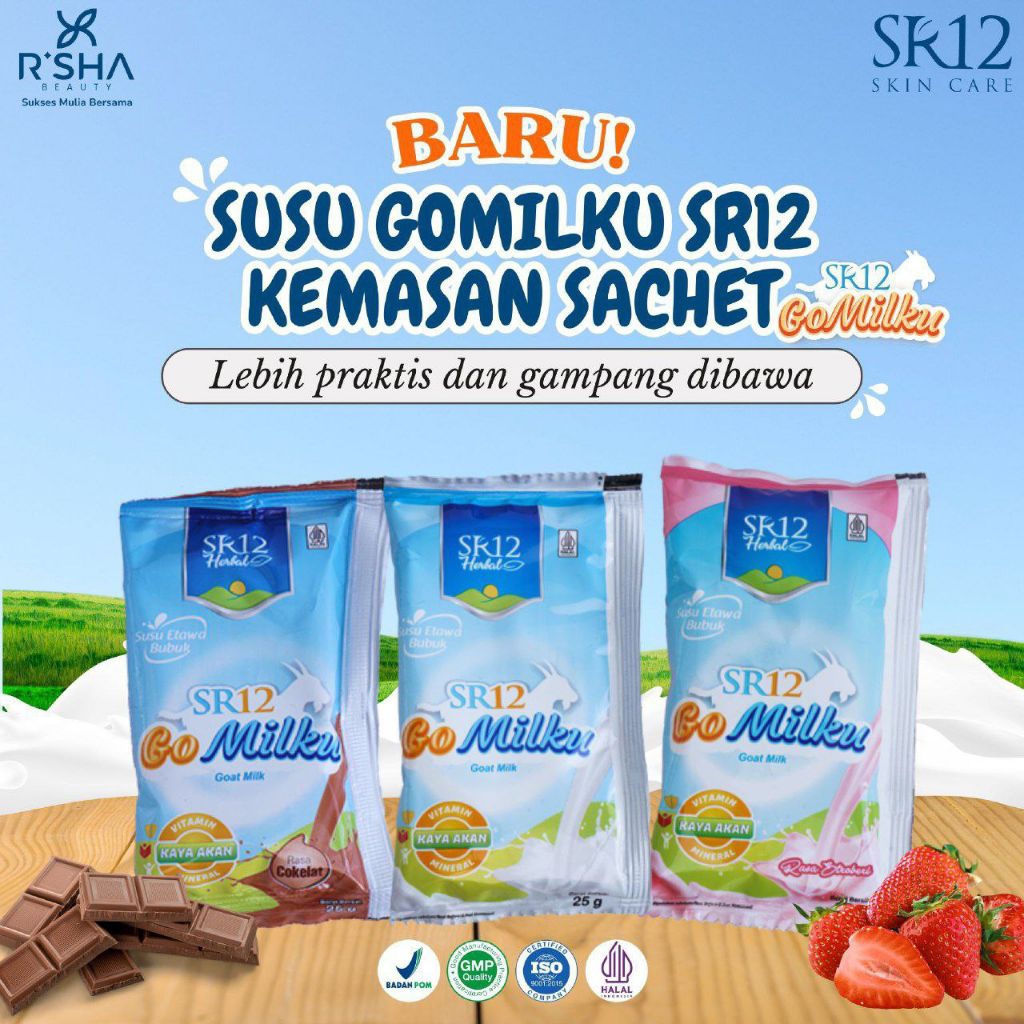 

GoMilku SR12 Sachet (Satuan/Per Pcs/Per Sachet)(Varian Rasa Original, Strawberry, Coklat, dan Gold)