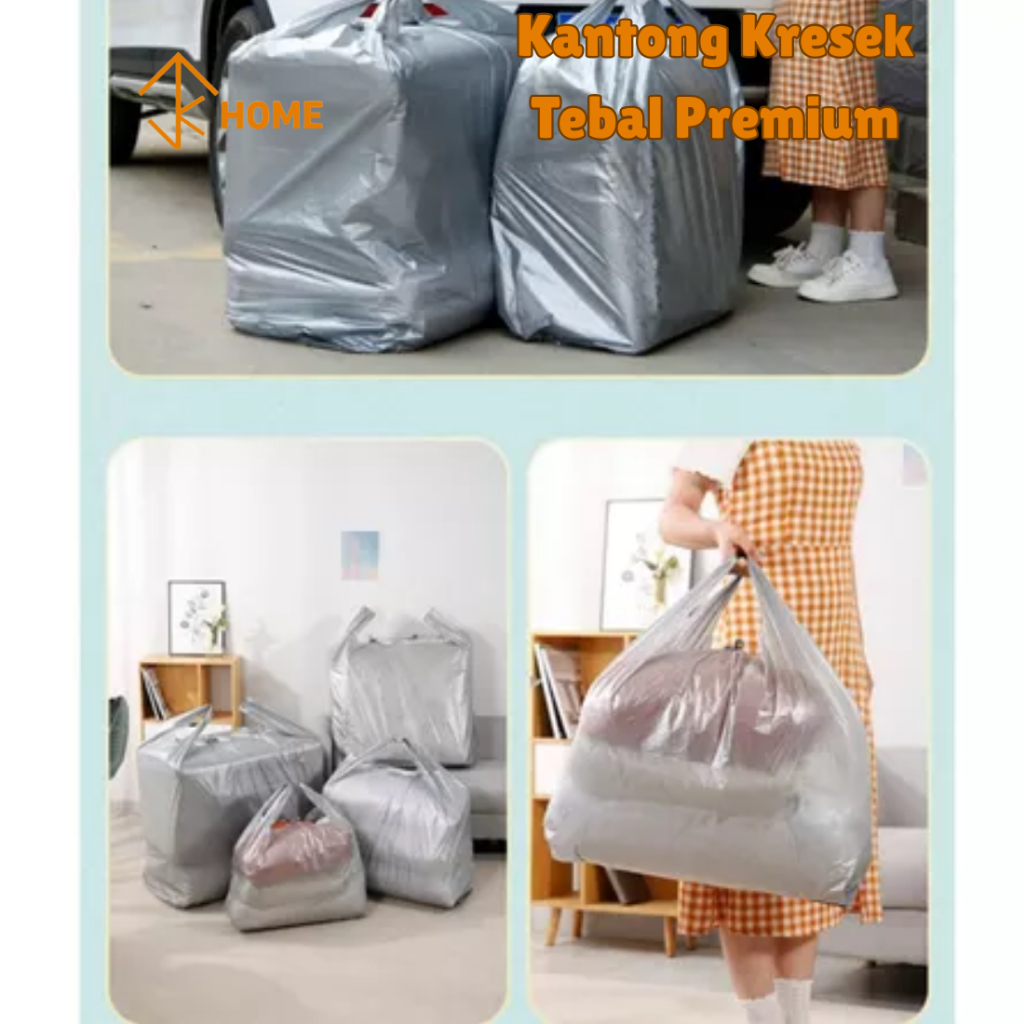 JK Kantong Kresek Tebal Premium Kantong Plastik Super Jumbo Kantong Laundry Baju Selimut Serbaguna