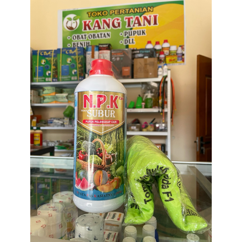 PUPUK CAIR NPK SUBUR 1 Liter + BONUS KAOS