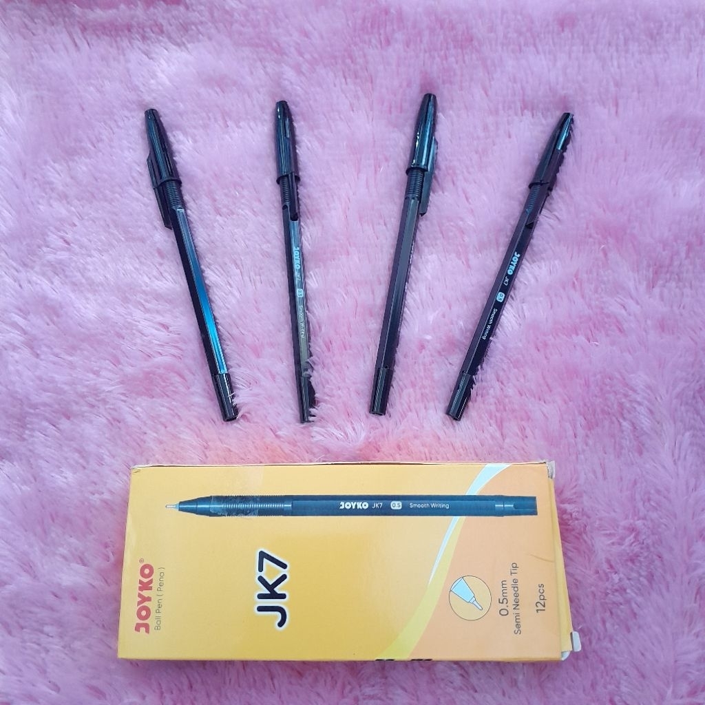 

PULPEN JOYKO JK7 SEMI NEEDLE TIP 0.5/ 1 DOS ISI 12 PCS/BALL PEN