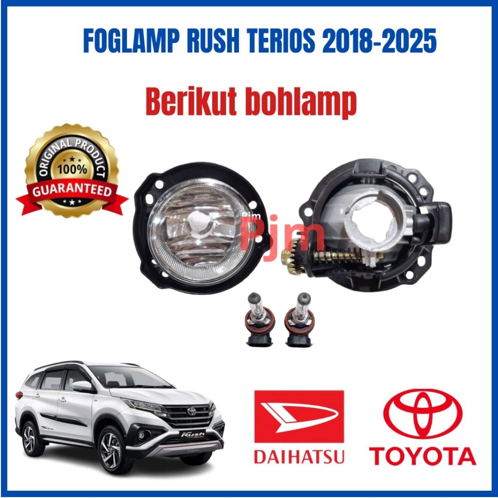 FOGLAMP / LAMPU KABUT + LAMPU FOGLAMP UNTUK MOBIL  RUSH TERIOS (2016-2025)