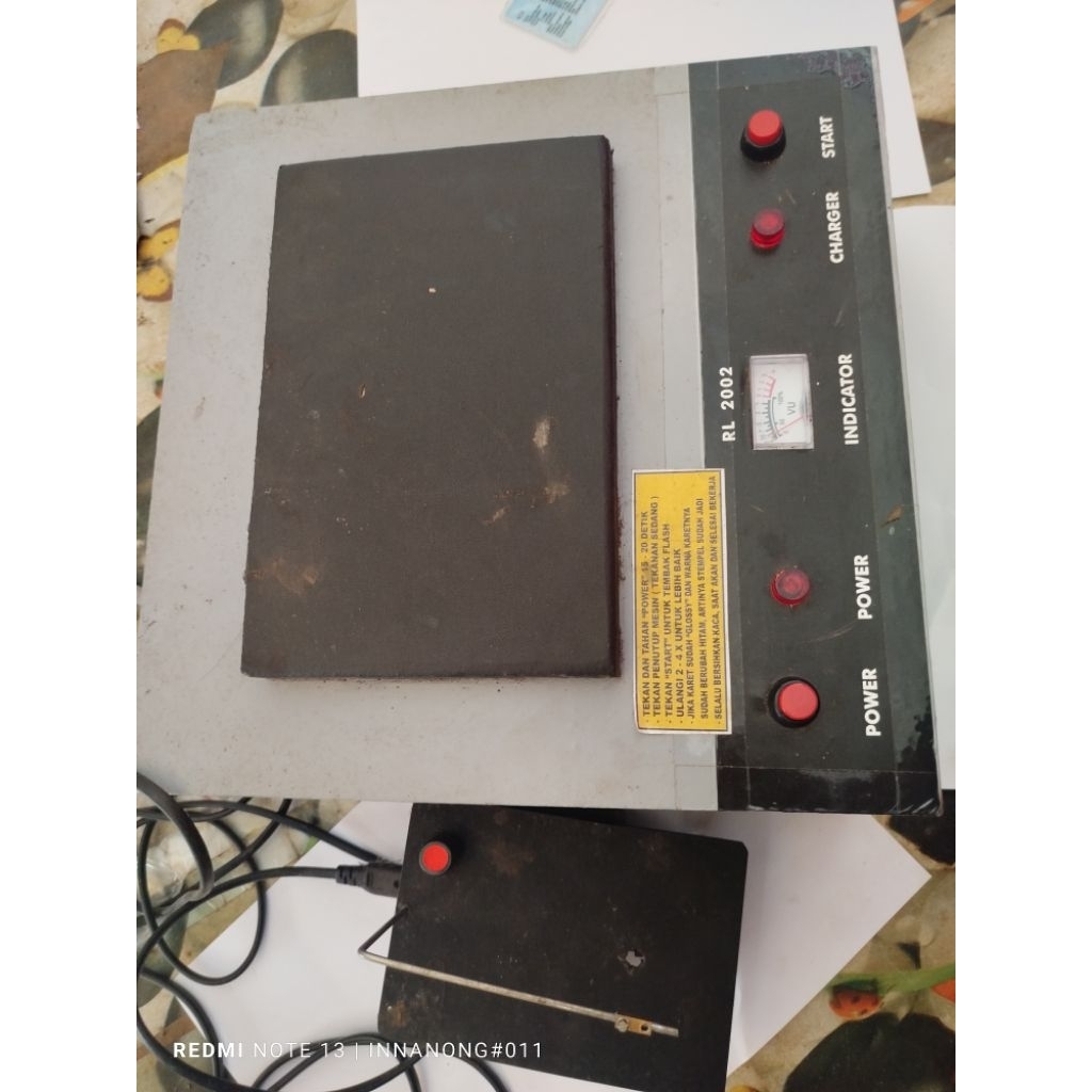 

mesin stempel Flash & pemotong karet stempel Flazz 6 Lampu