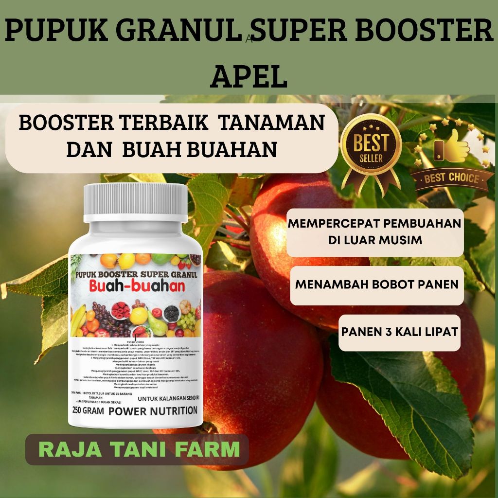 Pupuk Super Booster Granul Buat Buah Apel Mempercepat Pembuahan Panen Melimpah Pupuk Penyubur