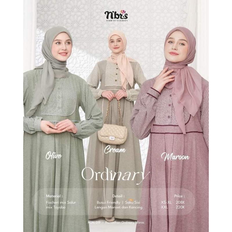 RON 019 GAMIS DEWASA NIBRAS MURAH BUSUI PROMO SALE WUDHU FRIENDLY