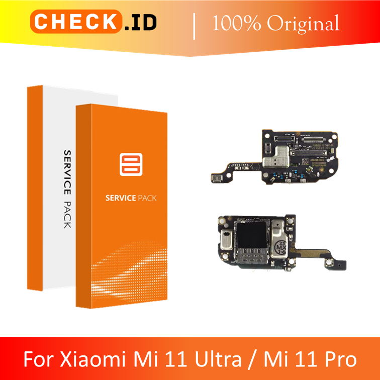 [ CHECK.ID ] BOARD PAPAN LCD DISPLAY / MIC KONEKTOR SIM XIAOMI MI 11 ULTRA MI11 ULTRA / MI 11 PRO OR