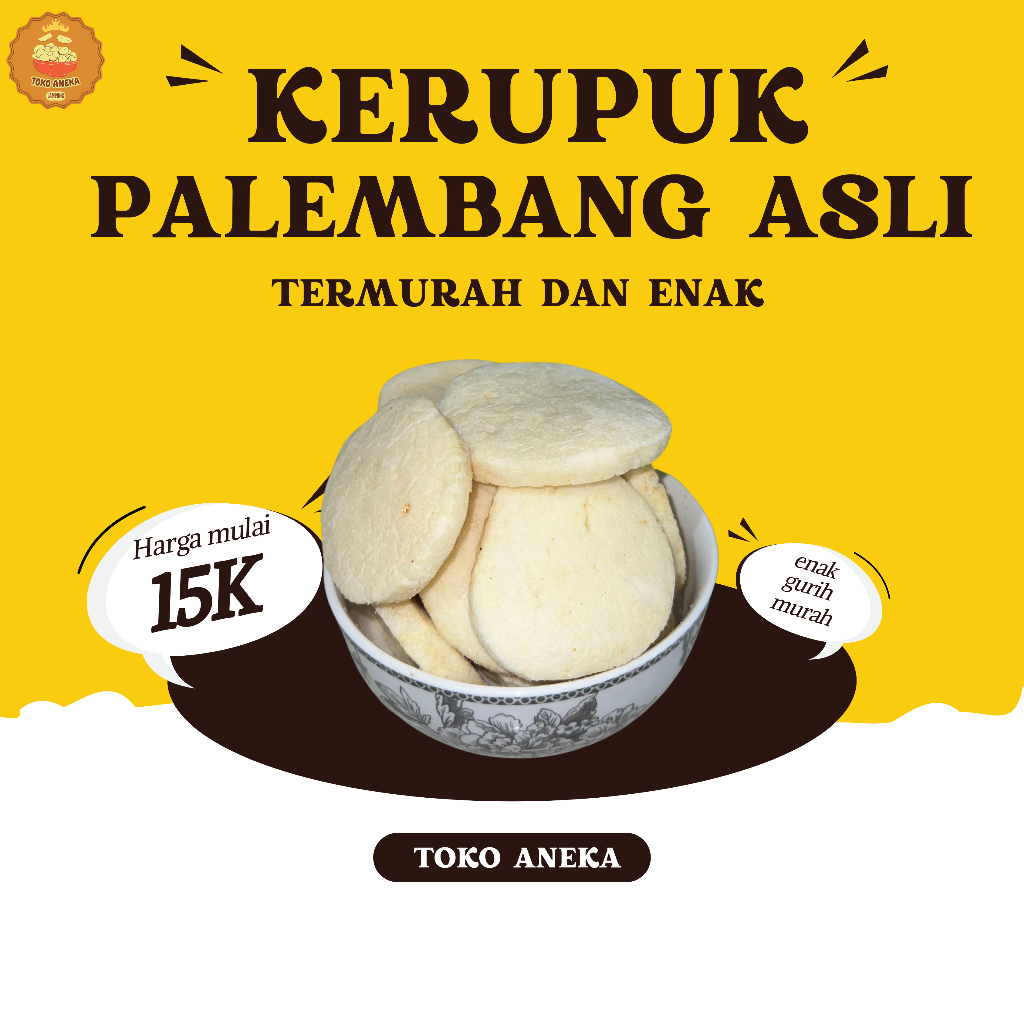 

[TOKO ANEKA] KERUPUK PALEMBANG ASLI GURIH TERMURAHHH