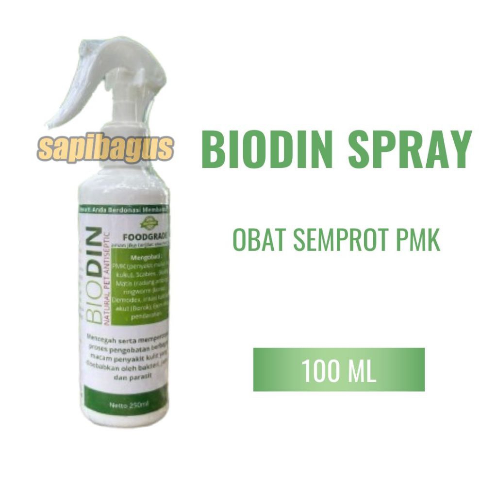 Biodin Spray - Obat Sapi PMK
