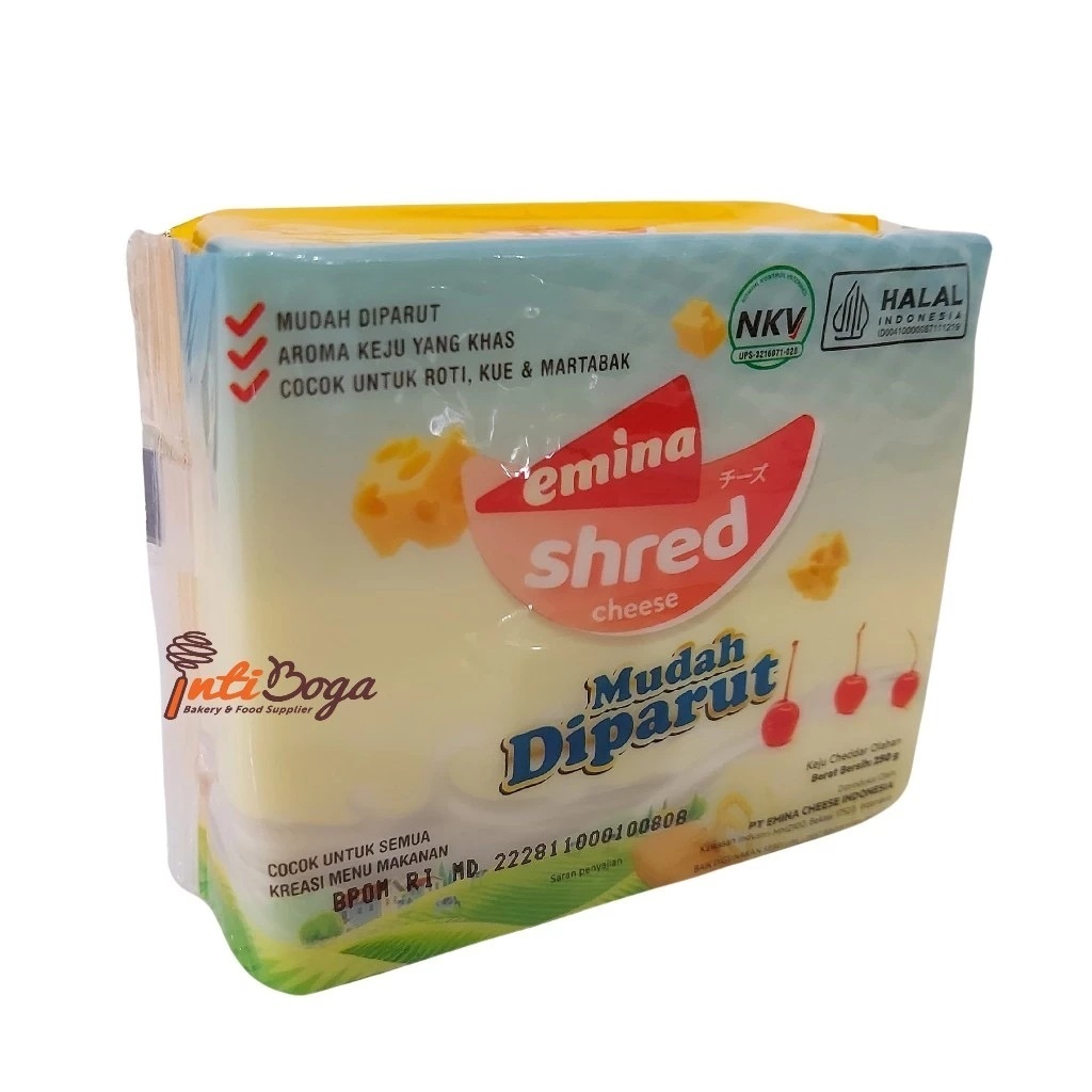 

Emina Shred Cheese Mudah Diparut 250 Gram / Keju Parut
