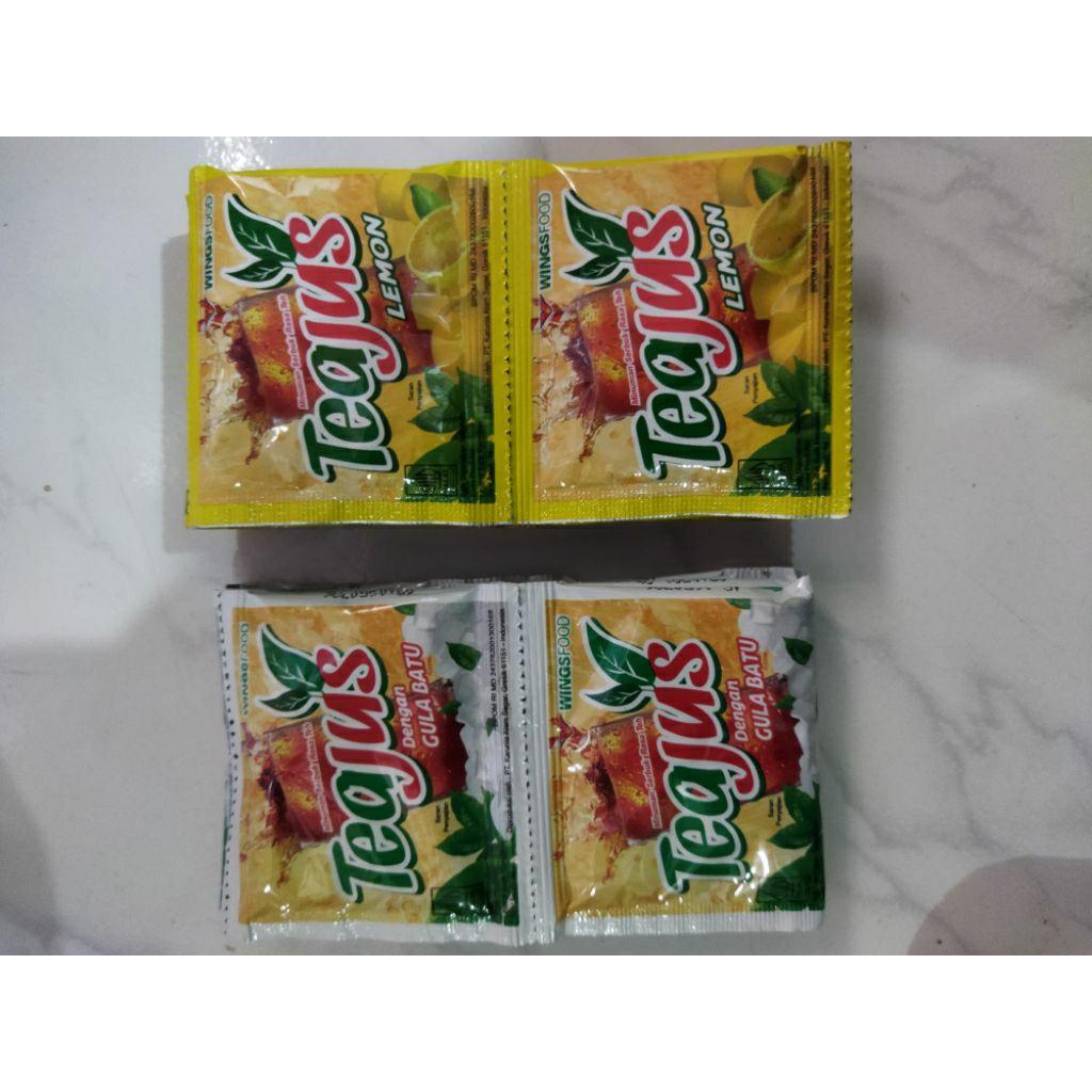 

tea jus gula batu & tea jus lemon per renceng 10 pcs