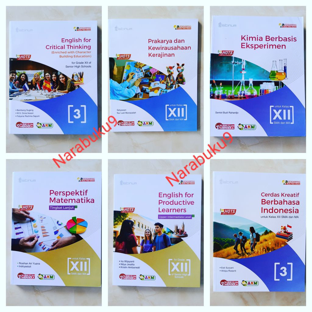 Buku paket kelas 12 Kurikulum Merdeka R1 Platinum Tiga serangkai /Matematika Sejarah ekonomi geograf