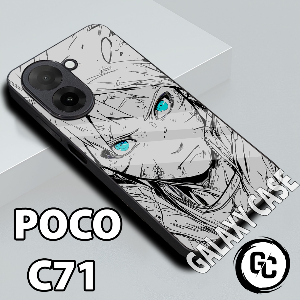 Softcase glossy POCO C71/Case POCO C71 Anime/case POCO C71 glitter/casing POCO C71/case hp POCO C71