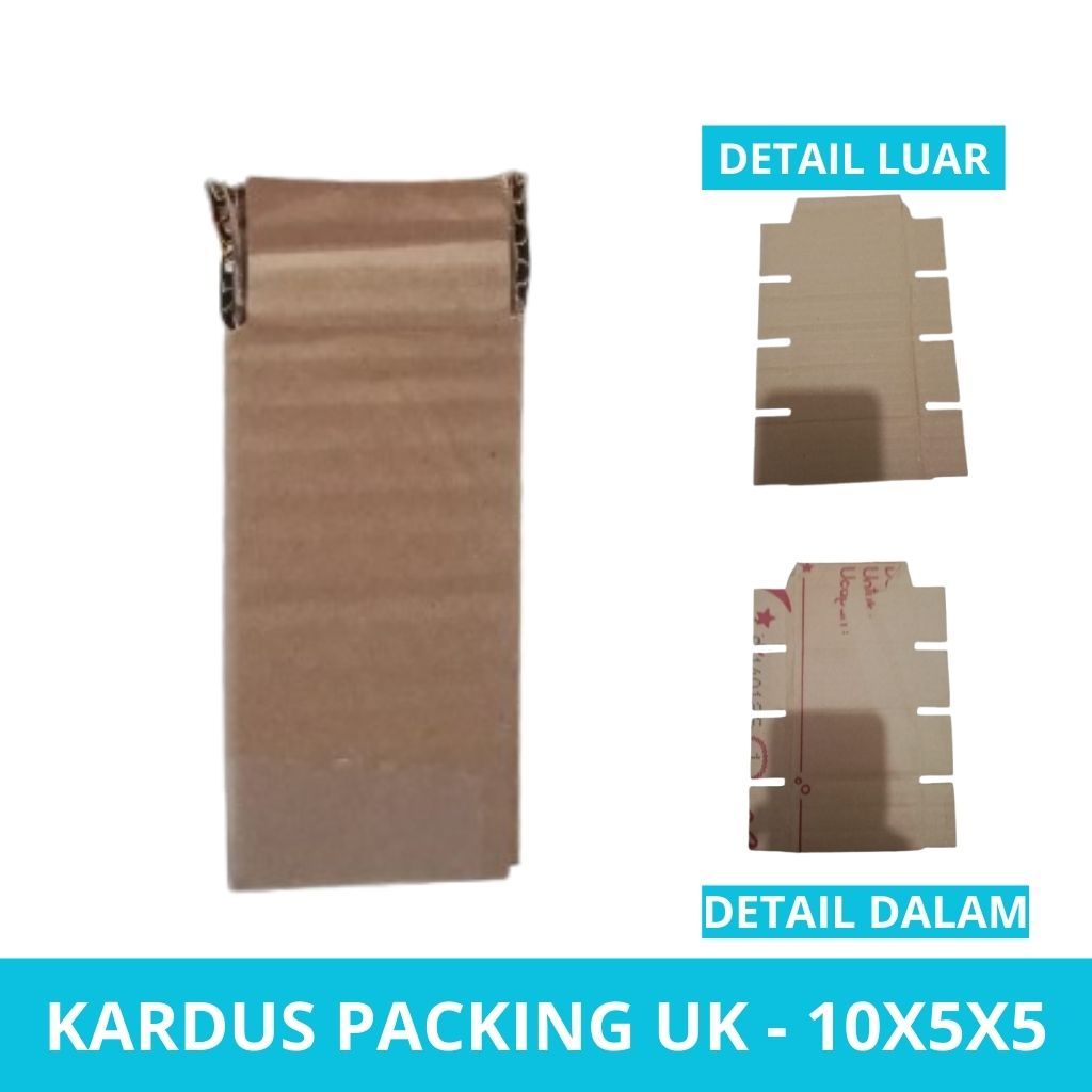 

Kardus Ukuran 10x5x5 cm | Dus Packing Aman Barang Kecil per 10 pcs