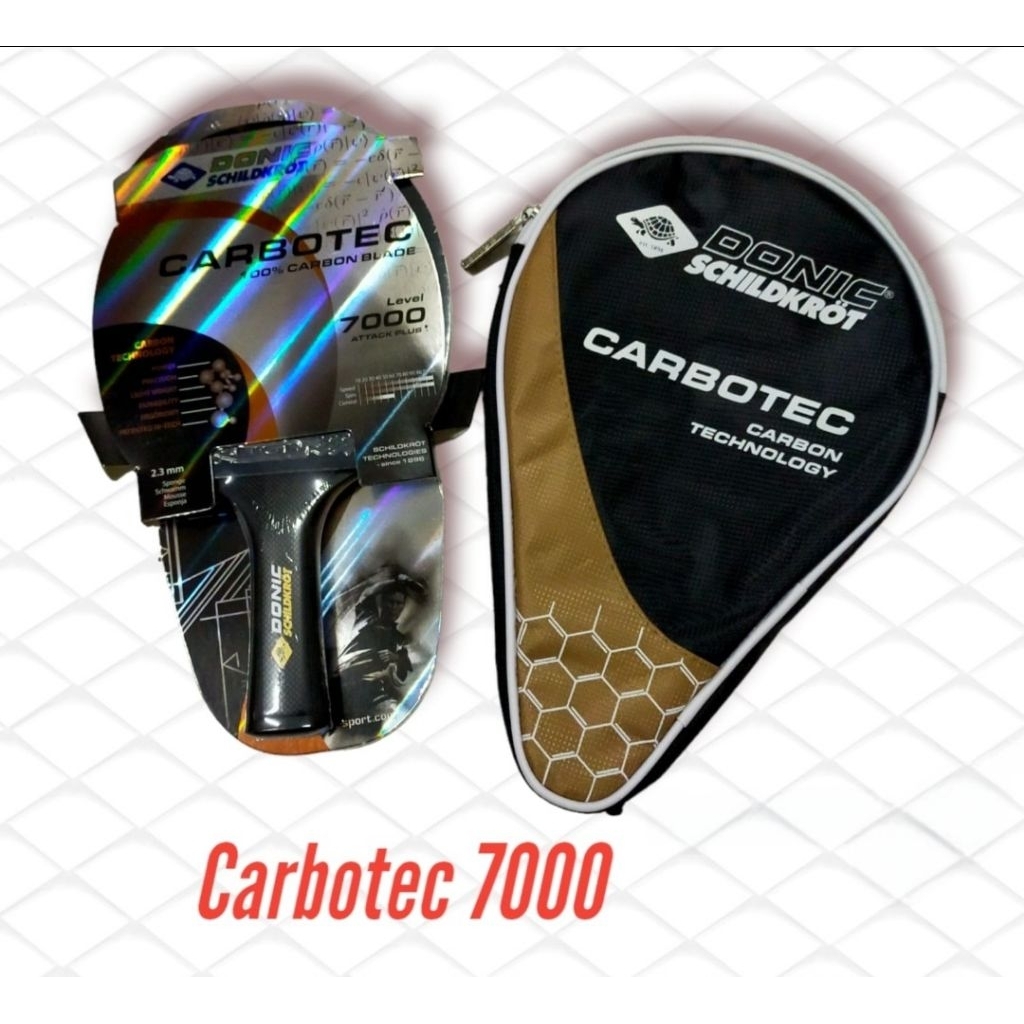 BAT BET PINGPONG TENIS MEJA DONIC SCHILDKROT CARBOTEC 7000. ORIGINAL