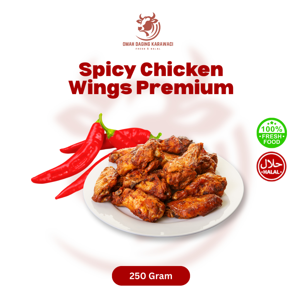 

Spicy Chicken Wings Premium Sayap Ayam Bumbu Pedas Halal Tangerang
