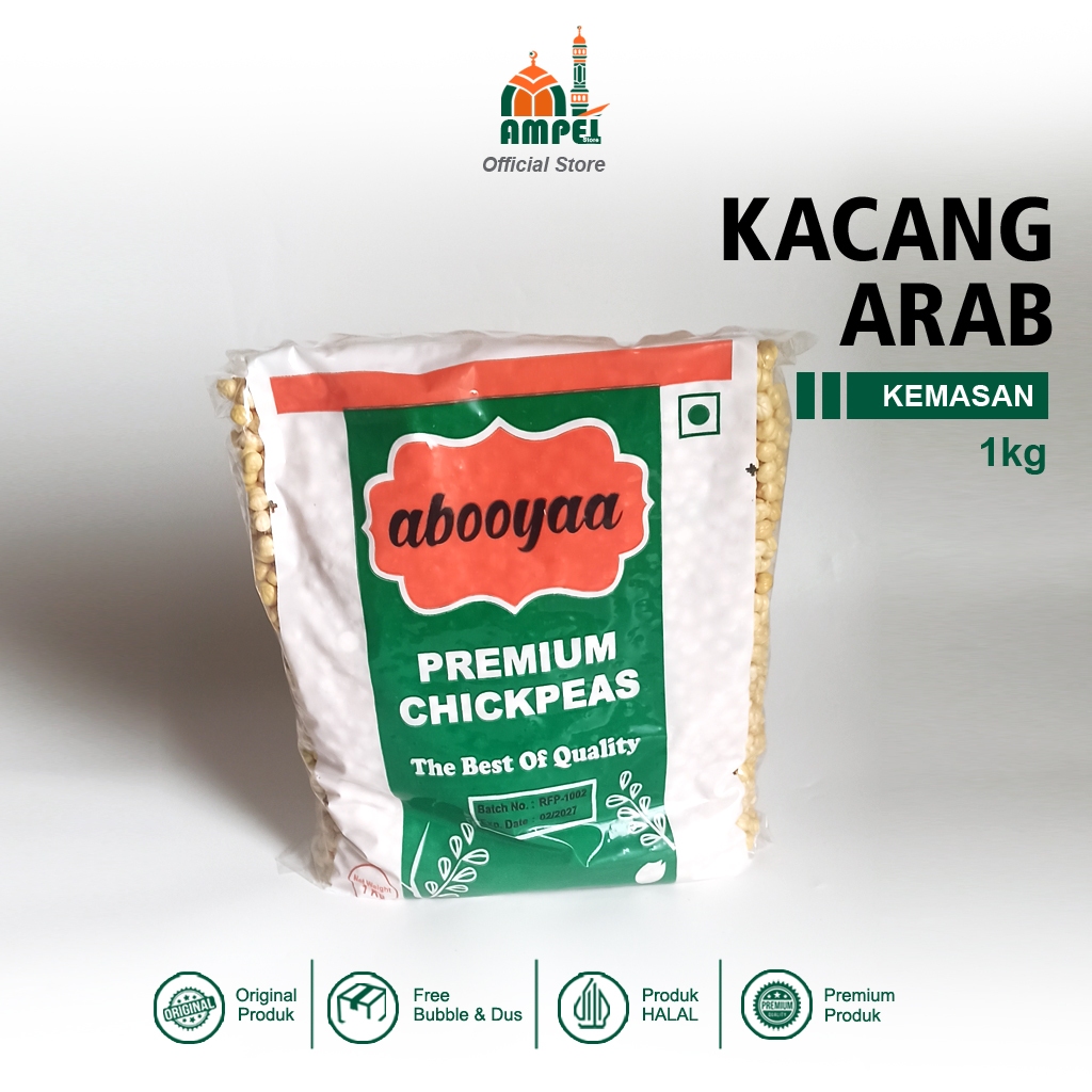 

Kacang Arab 1kg Matang Gurih & Renyah Pas Untuk Buka Puasa Oleh oleh Haji Umroh Kualitas Premium