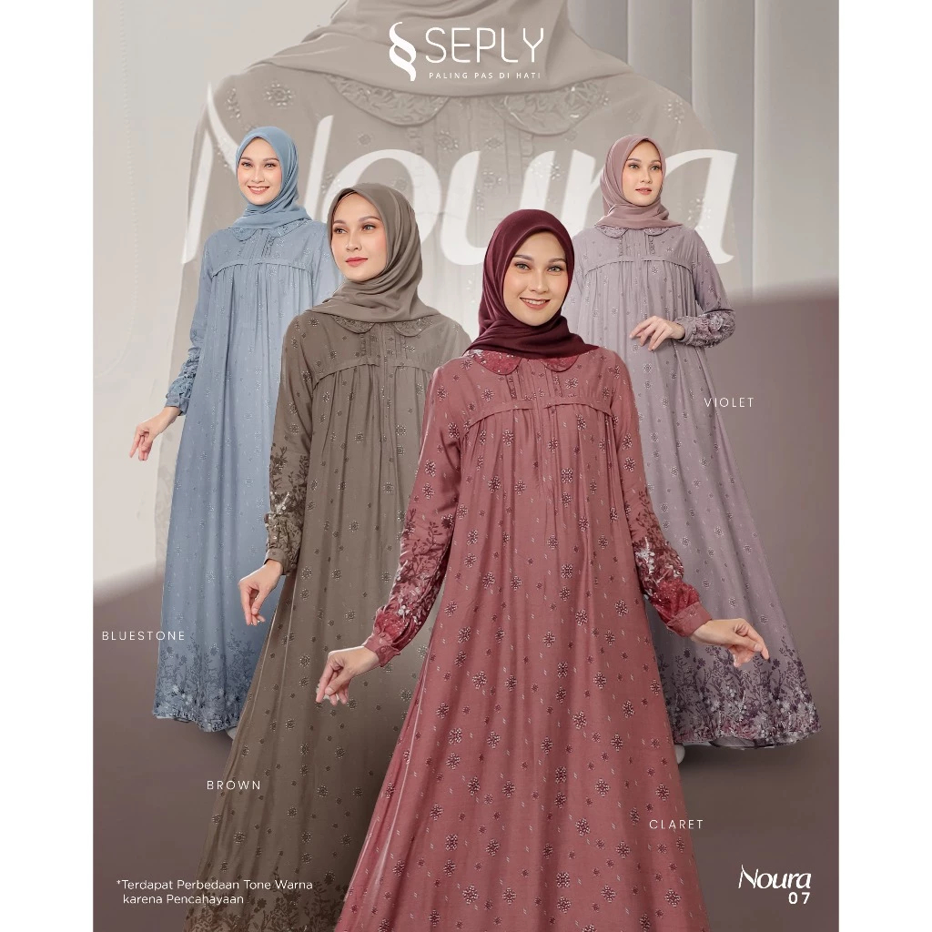 Seply Gamis Noura 07 Dress Wanita Motif