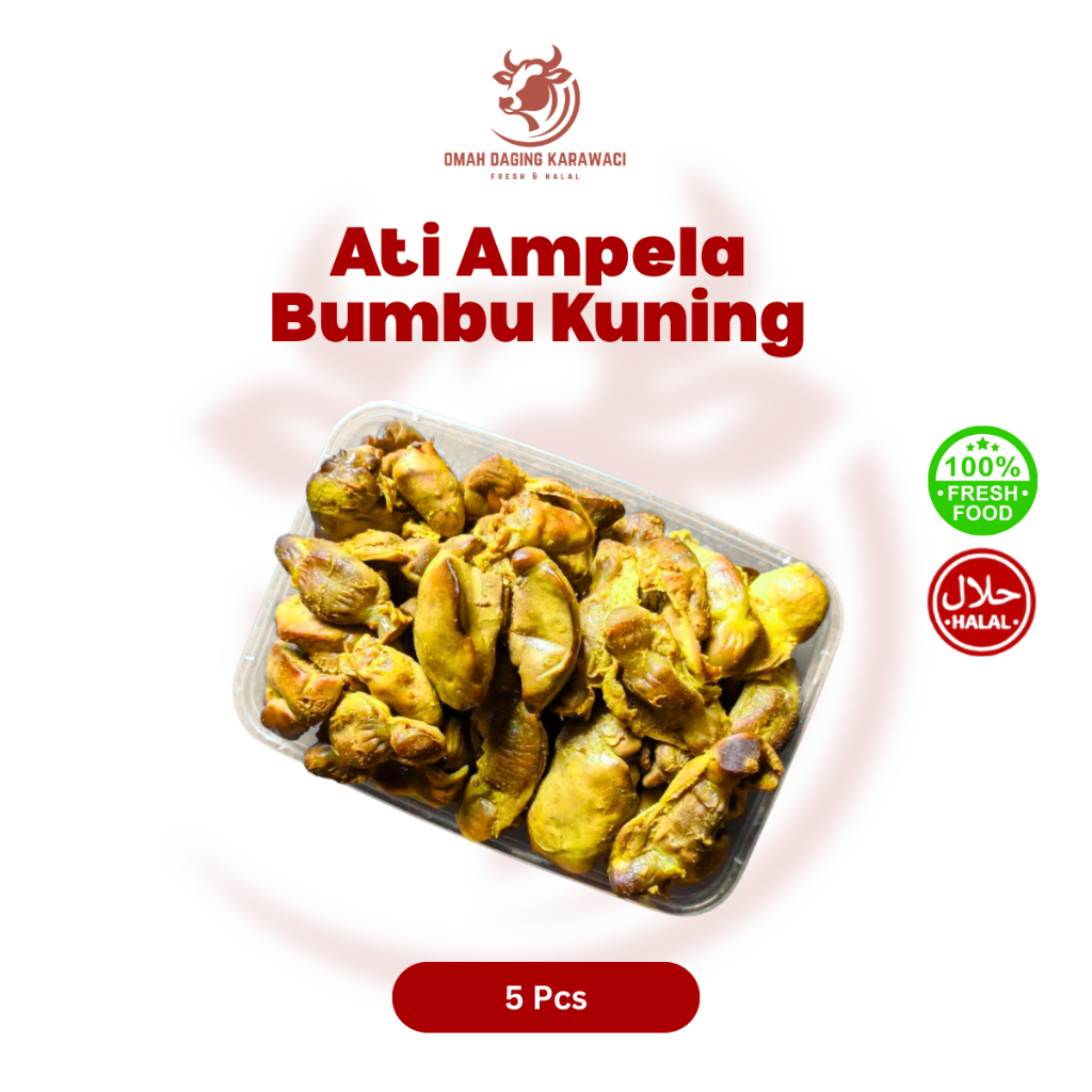 

Jeroan Ati Ampela Usus Ungkep Bumbu Kuning Praktis Siap Masak Isi 5Pcs