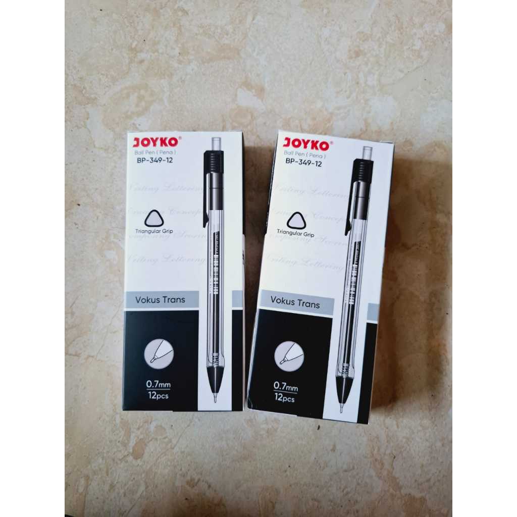 

PROMO (1 Box isi 12 Pcs) Pulpen Pena Joyko BP-349 Vokus Trans 0.7 mm