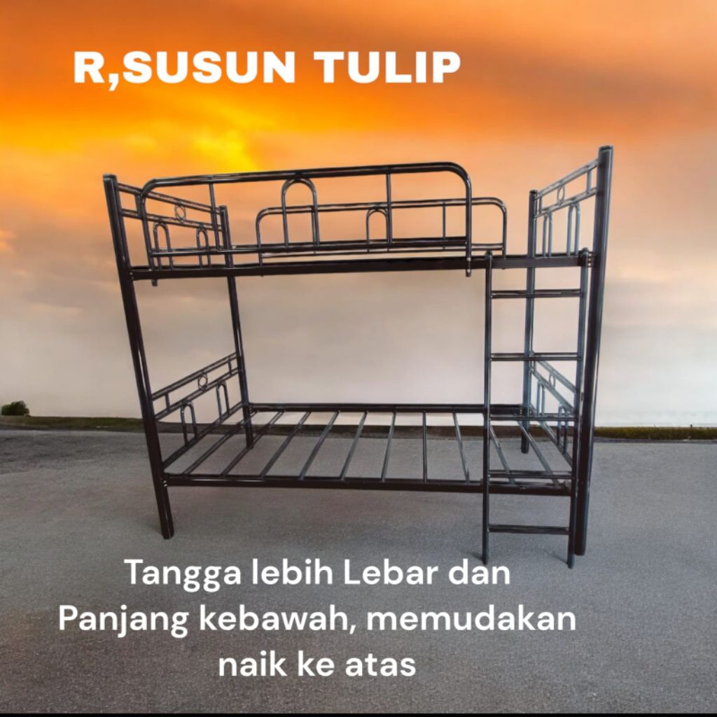 Ranjang Susun Success/Ranjang susun besi/Ranjang susun tidur uk 90*200