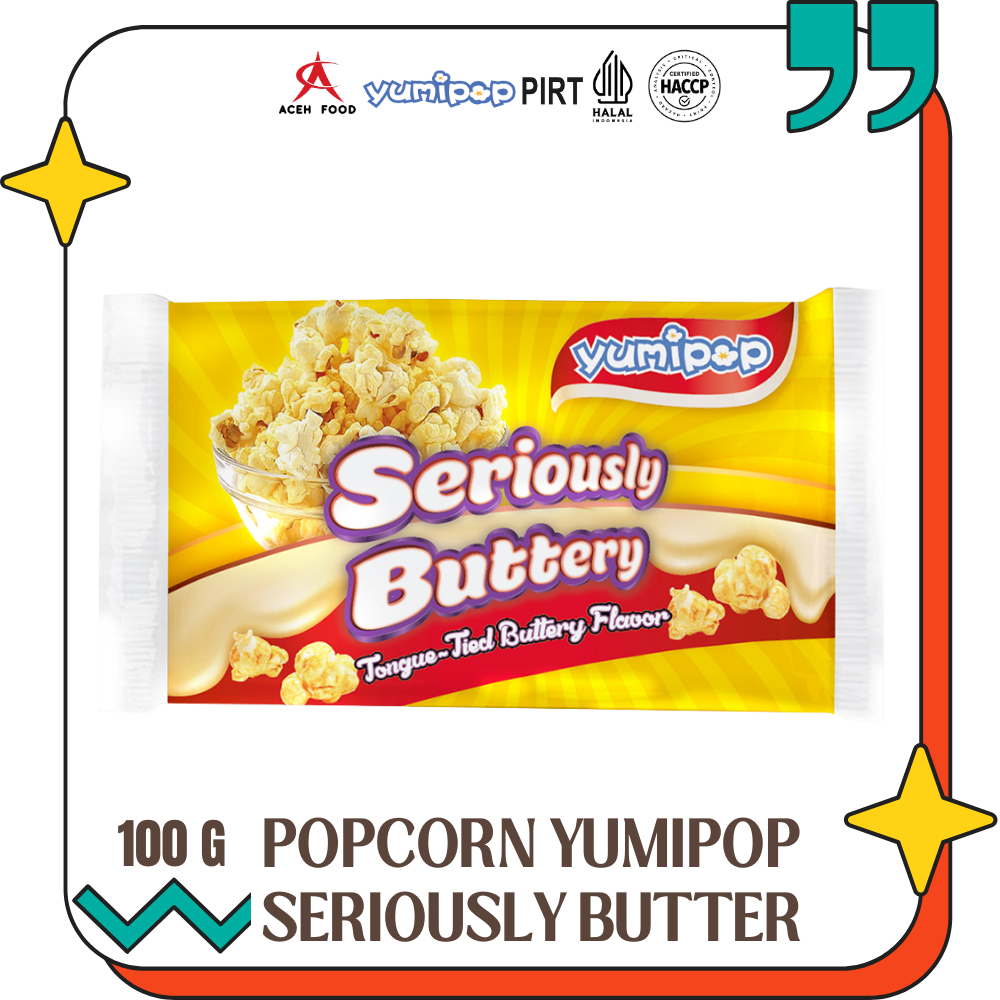 

Popcorn Microwave Yumipop 100g Seriously Buttery / Butter Gurih | Snack Bioskop di Rumah Instan, Praktis, Halal dan Cepat Saji | Aceh Food
