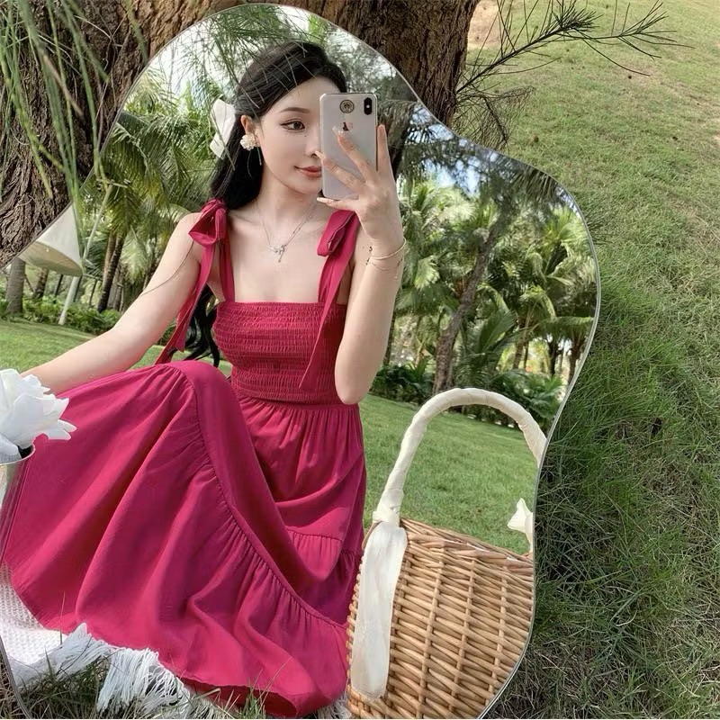 SOVIA DRESS/DRESS PANTAI/DRESS PHOTOSHOT/DRESS PANTAI KEKINIAN/DRESS TANPA LENGAN/DRESS PANTAI ELEGA