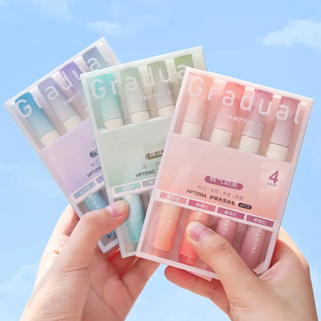 

Highlighter Pastel Penanda Teks Set 4IN1