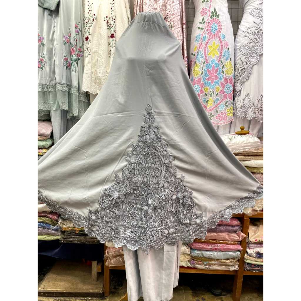 MUKENA SAKURA BORDIR PUNGGUNG BUKITTINGGI/MUKENA BUKITTINGGI