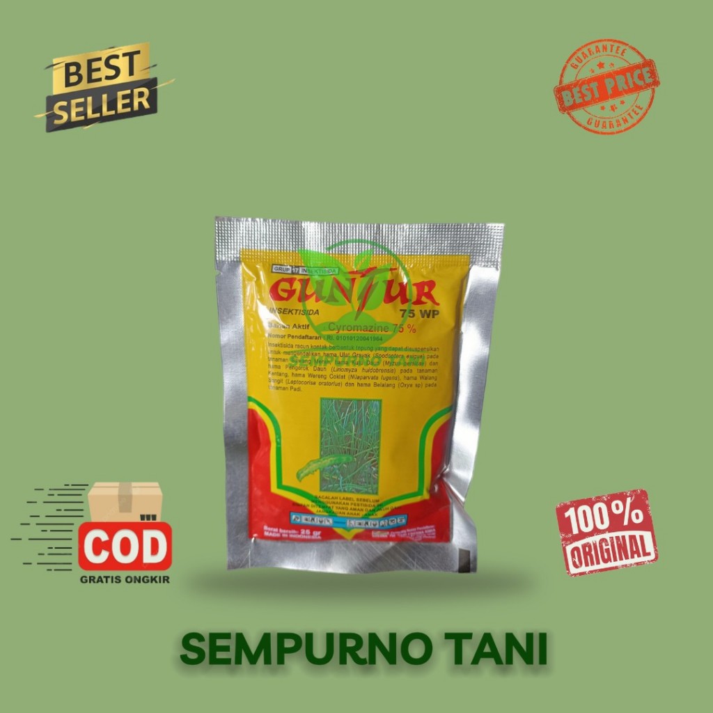 Insektisida Guntur 75 WP isi 25 gr