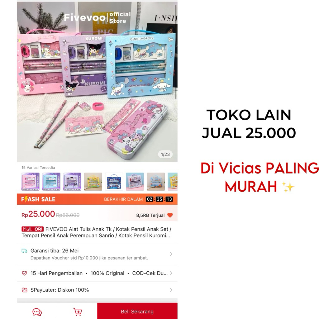 

gk Kotak Pensil SET ATK STATIONERY SET Alat Tulis Sekolah Souvenir Ultah Goodie Bag Birthday