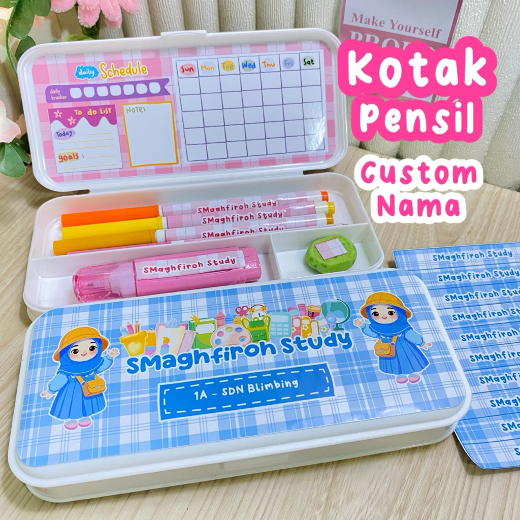 

Kotak Pensil Pencil Case Custom Nama by smaghfirohstudy