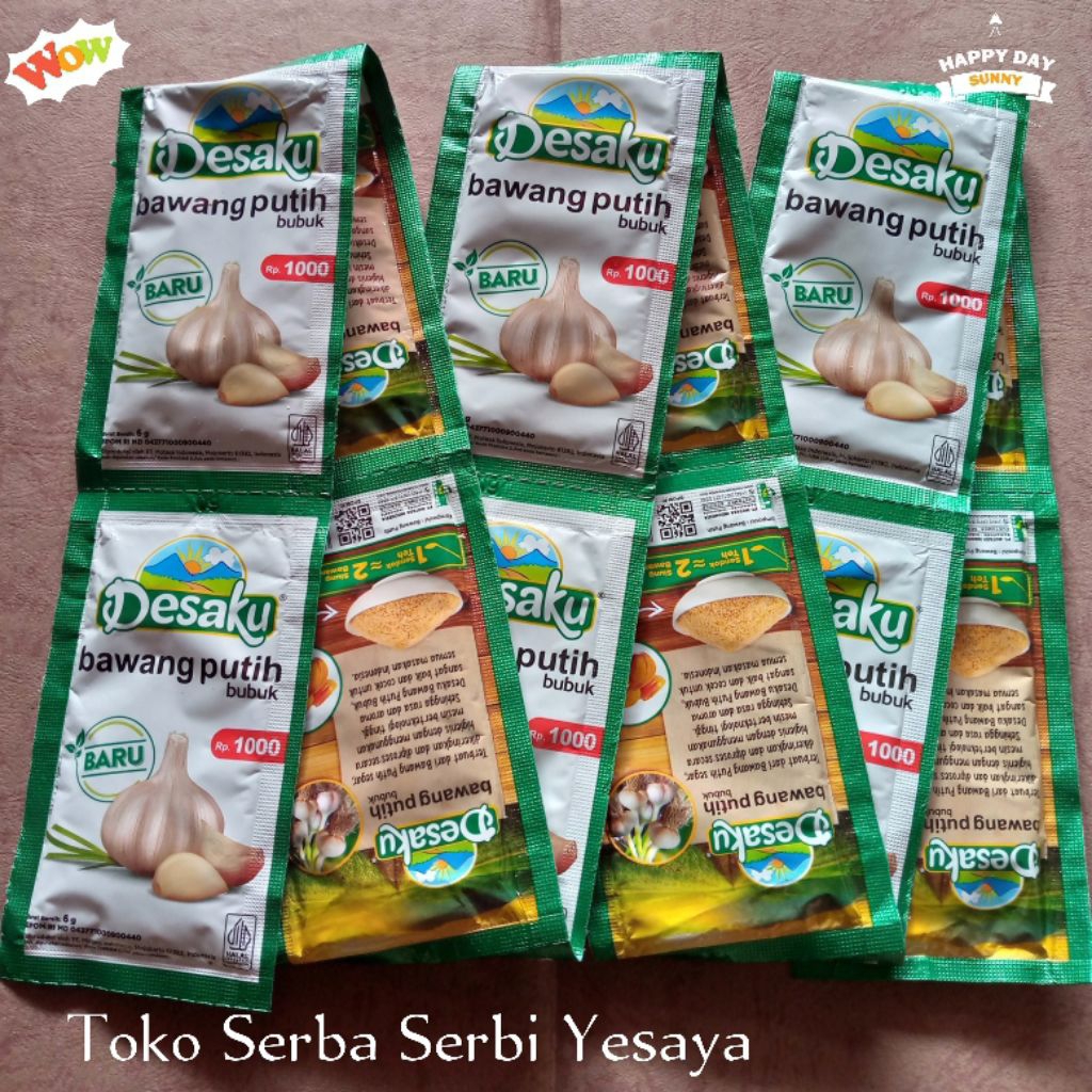

Desaku Kunyit Bubuk 100% Kunyit Murni Ketumbar Bawang Putih Renceng (12 pcs x 12,5 gr)
