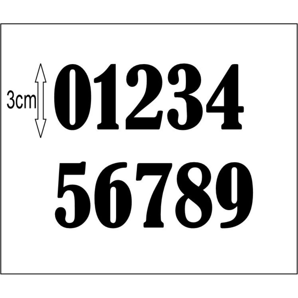 

Angka timbul 0-9 bahan spon eva tinggi 3cm